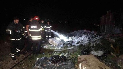 Son dakika haberleri... Depolama alanında yangın: Hurda malzemeler küle döndü