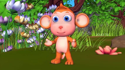 Monkey and Fish Friendship Story | 3D Hindi Moral Stories for Kids JOJO TV