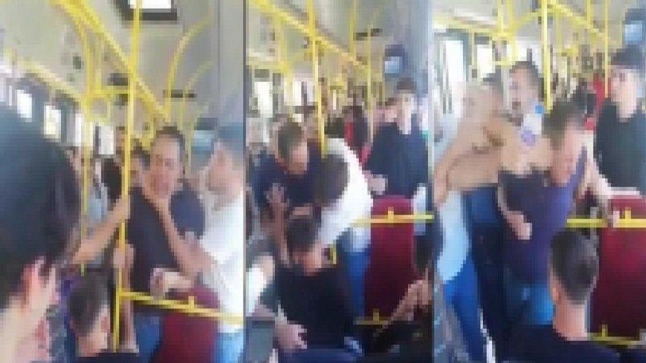 Otobüste başkasının fotoğrafını çektiği iddia edilen kişiye dayak