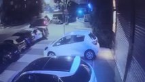 Maltepe'de 6 aracın hasar gördüğü kaza kamerada