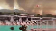 Son dakika haber | Midilli Adası'ndaki orman yangınına müdahale sürüyor
