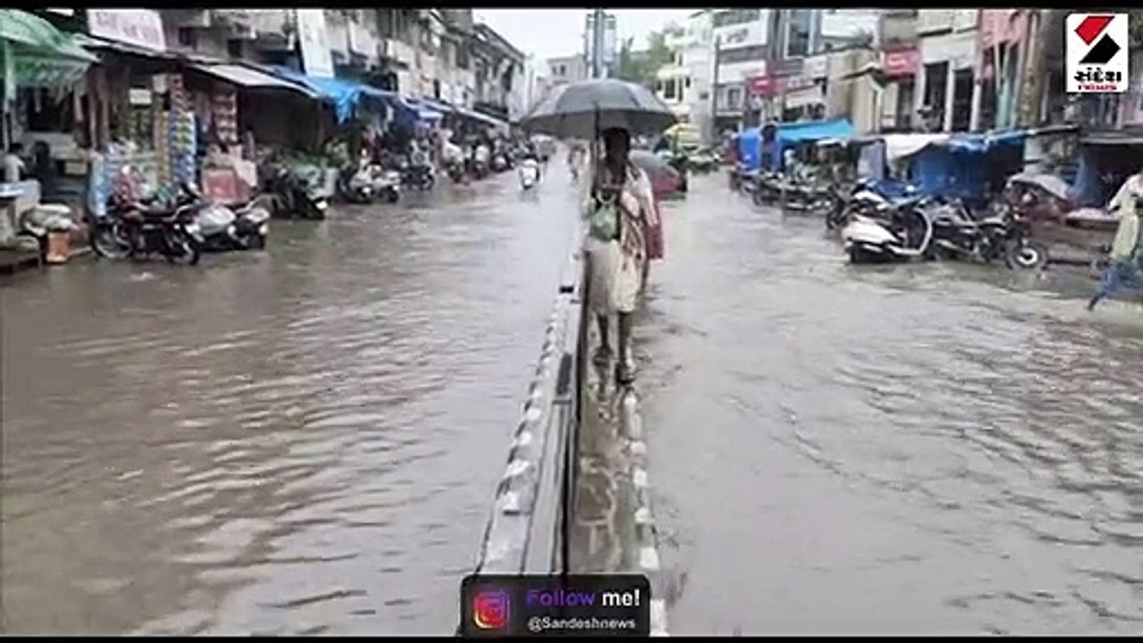 બનાસકાંઠાના અંબાજી પંથકમાં ભારે વરસાદ