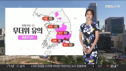 下载视频: [날씨] 전국 곳곳 폭염특보…내일 오후 요란한 소나기