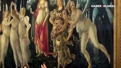 Botticelli’nin 650 yıllık Primavera tablosuna kendilerini yapıştırdılar