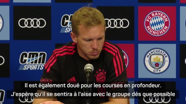 Bayern - Nagelsmann : Tel peut devenir l'un des meilleurs attaquants