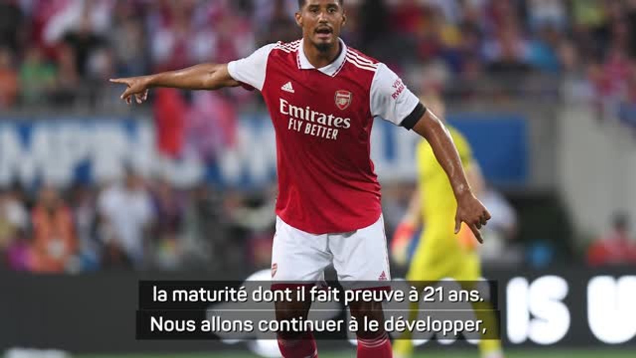 Arsenal - Arteta : "Saliba est déjà un joueur de haut niveau"