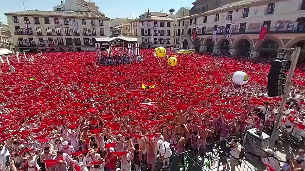 Cohete de las Fiestas de Santa Ana en Tudela 2022