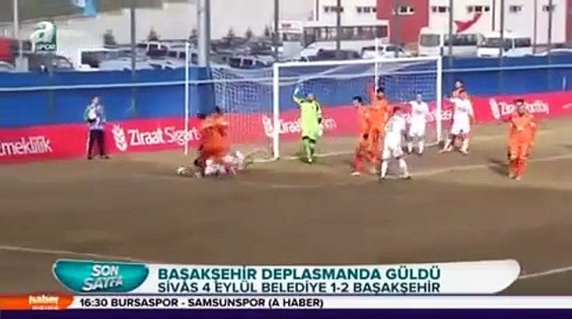 Sivas 4 Eylül Belediyespor 1-2 İstanbul Başakşehir 30.12.2014 - 2014-2015 Turkish Cup Group D Matchday 4