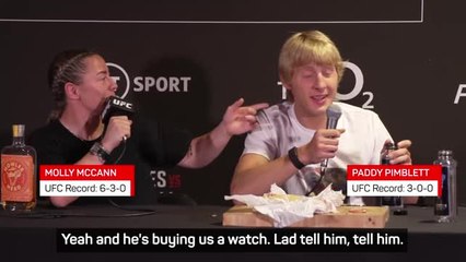 Drake to buy Rolexes for McCann and Pimblett