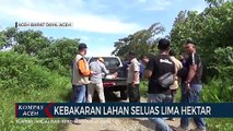 Kebakaran Lahan Seluas Lima Hektar di Aceh Barat Daya