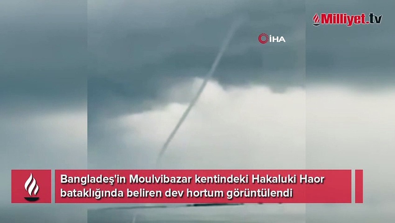 Bangladeş'te dev hortum