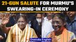 Draupadi Murmu's swearing-in ceremony: 21 gun salute, Santali saree and more | Oneindia news *News