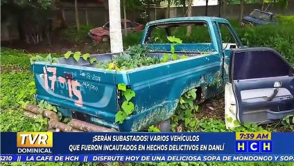 Vehículos que utilizaron para hechos delictivos en El Paraíso, próximamente serán subastados