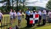 Dominicanos con bandera en mano esperan exaltación de David Ortiz a Cooperstown