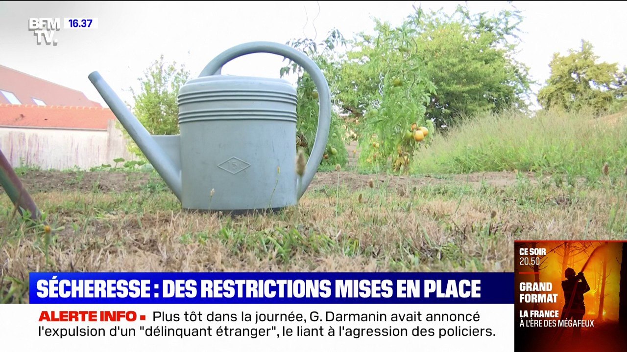 Face à la sécheresse, des restrictions sur l'usage de l'eau ont été mises en place dans plusieurs communes