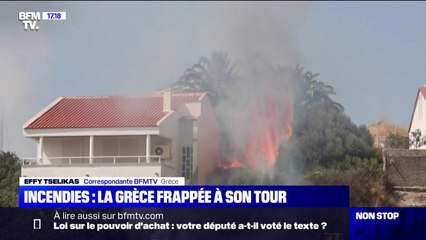 La Grèce frappée à son tour par des températures extrêmes et des incendies
