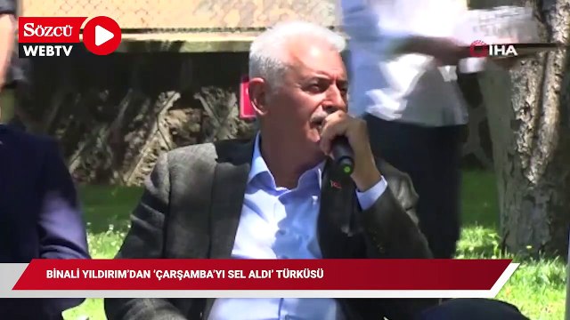 Binali Yıldırım'dan Çarşamba'yı Sel Aldı türküsü