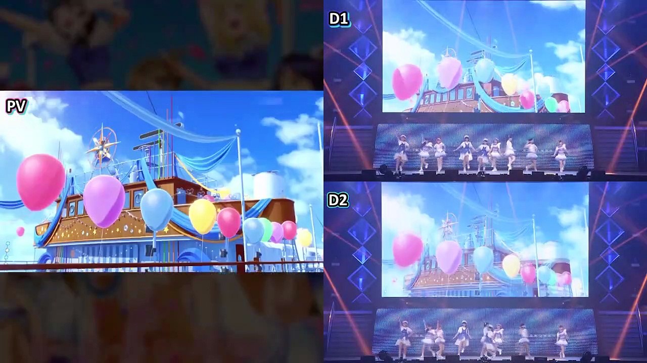 Aqours - smile smile ship Start! Comparison