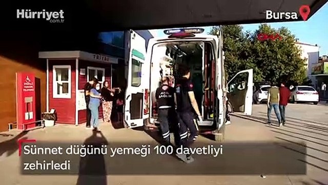 Sünnet düğününde dağıtılan yemekten 100 davetli zehirlendi