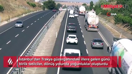 İstanbul’dan gelen günübirlik tatilciler yolları doldurdu