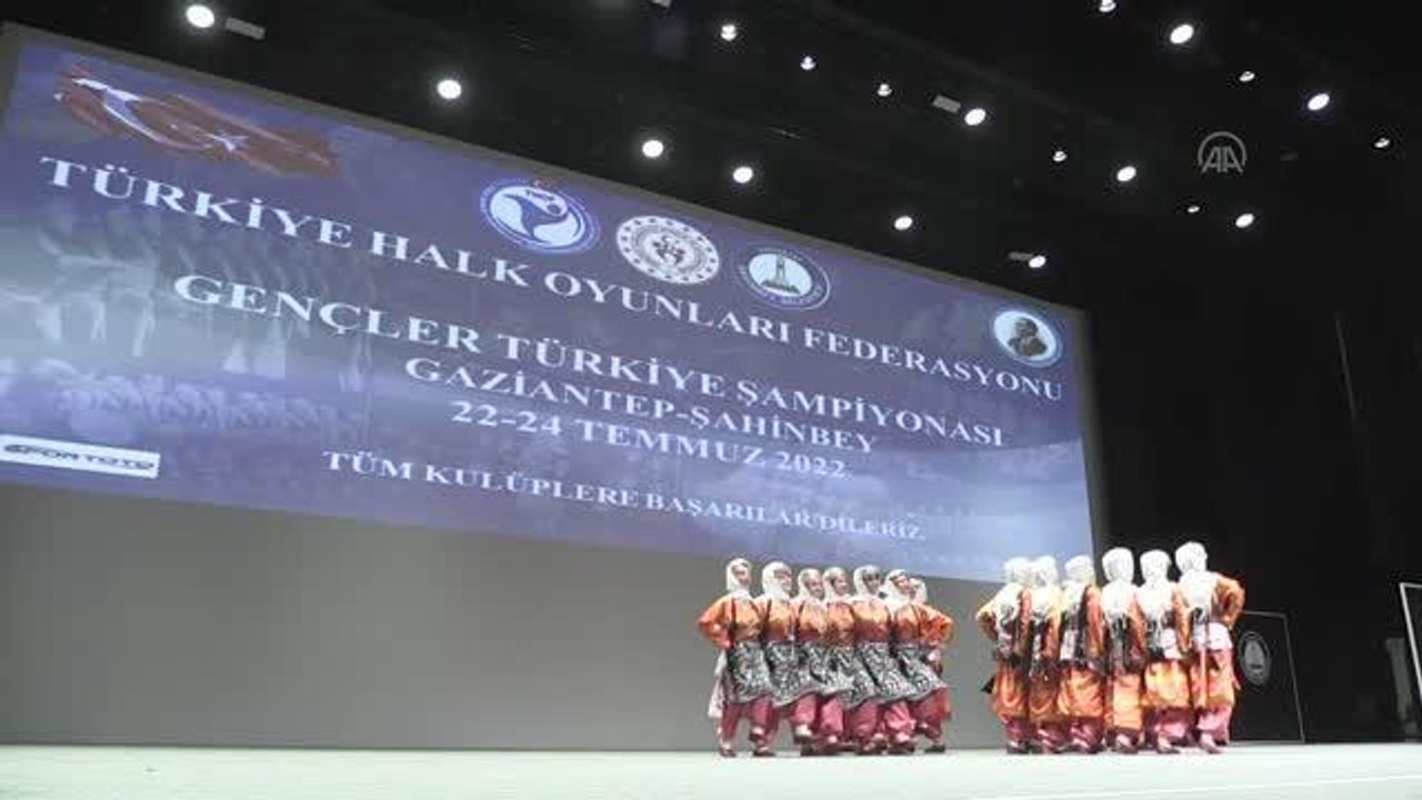 GAZİANTEP - "Halk Oyunları Gençler Türkiye Şampiyonası" sona erdi