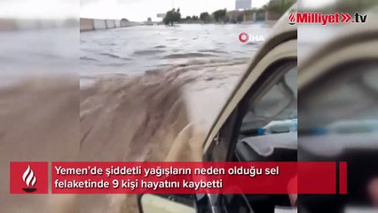 Yemen'de sel felaketi: 9 ölü, 1 yaralı