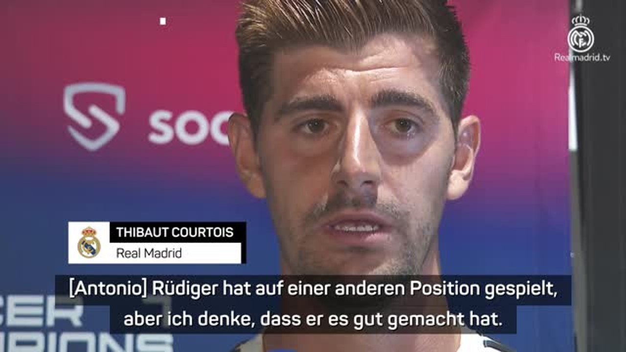 Courtois lobt Rüdiger: “Hat es gut gemacht”