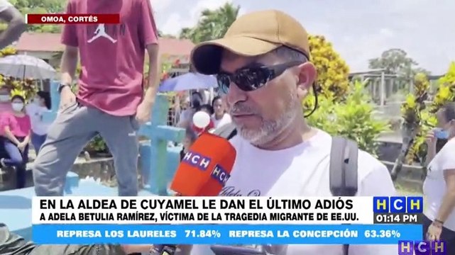 ¡Dan último adiós a Adela Ramírez en Puerto Cortés! víctima del tráiler de la muerte en Texas