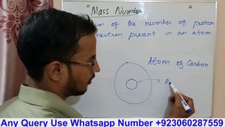 Mass Number explain in easy way Hindi and Urdu, 9th Class Sindh Board Karachi, Chemistry new book