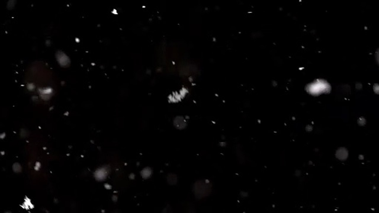 Beachfront B-Roll - Snow Falling (Free to Use HD Stock Video Special Effects)