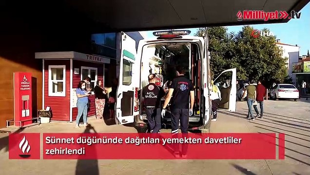 Sünnet düğününde dağıtılan yemekten davetliler zehirlendi