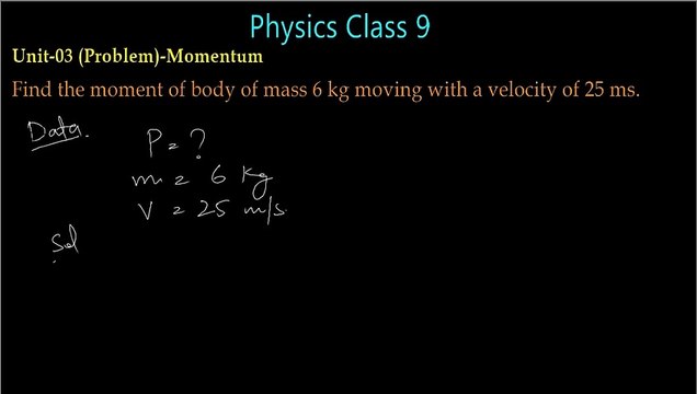 Unit 3 Problem 1 Physics new book numerical solution 9th Class Sindh Board Karachi easy explanation