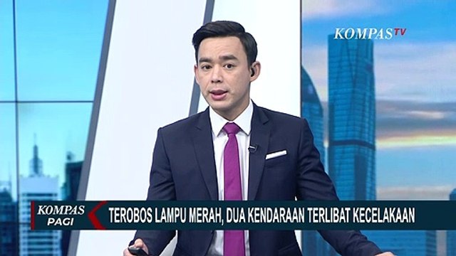 Terobos Lampu Merah, Dua Mobil Terlibat Kecelakaan di Jalan Salemba Raya