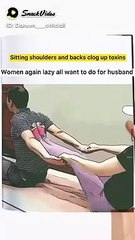 Sitting shoulders and backs clog up toxins