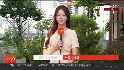 [날씨] 월요일 무더위 속 내륙 소나기…돌풍·벼락 동반