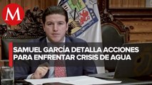 Samuel García, gobernador de Nuevo León, da mensaje a la ciudadanía