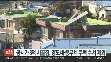 공시가 3억 시골집, 양도세·종부세 주택 수서 제외