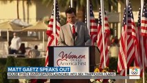 Rep. Matt Gaetz Speaks Out For 1st Time Following Sex Trafficking Investigation