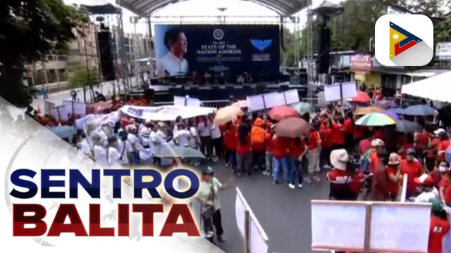 Supporters ni Pres. Marcos Jr., nasa Batasan Road na para sa isasagawang street concert; Live feed o watch party ng SONA, isasagawa rin