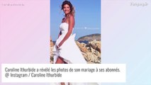 Mariage de Caroline Ithurbide et Polo: Robe bustier, cadre idyllique... photos de la cérémonie sur la plage !