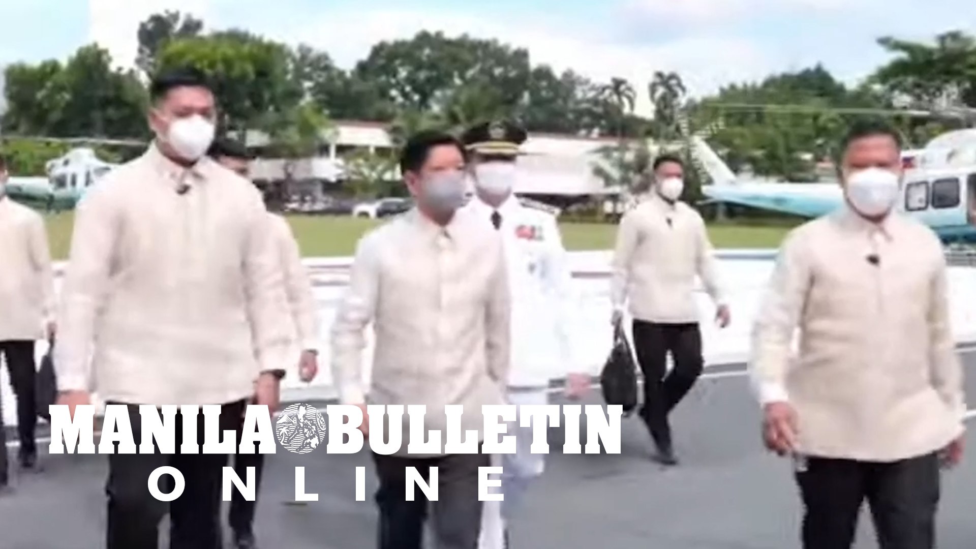 President Ferdinand Marcos Jr. arrives at the Batasang Pambansa Complex