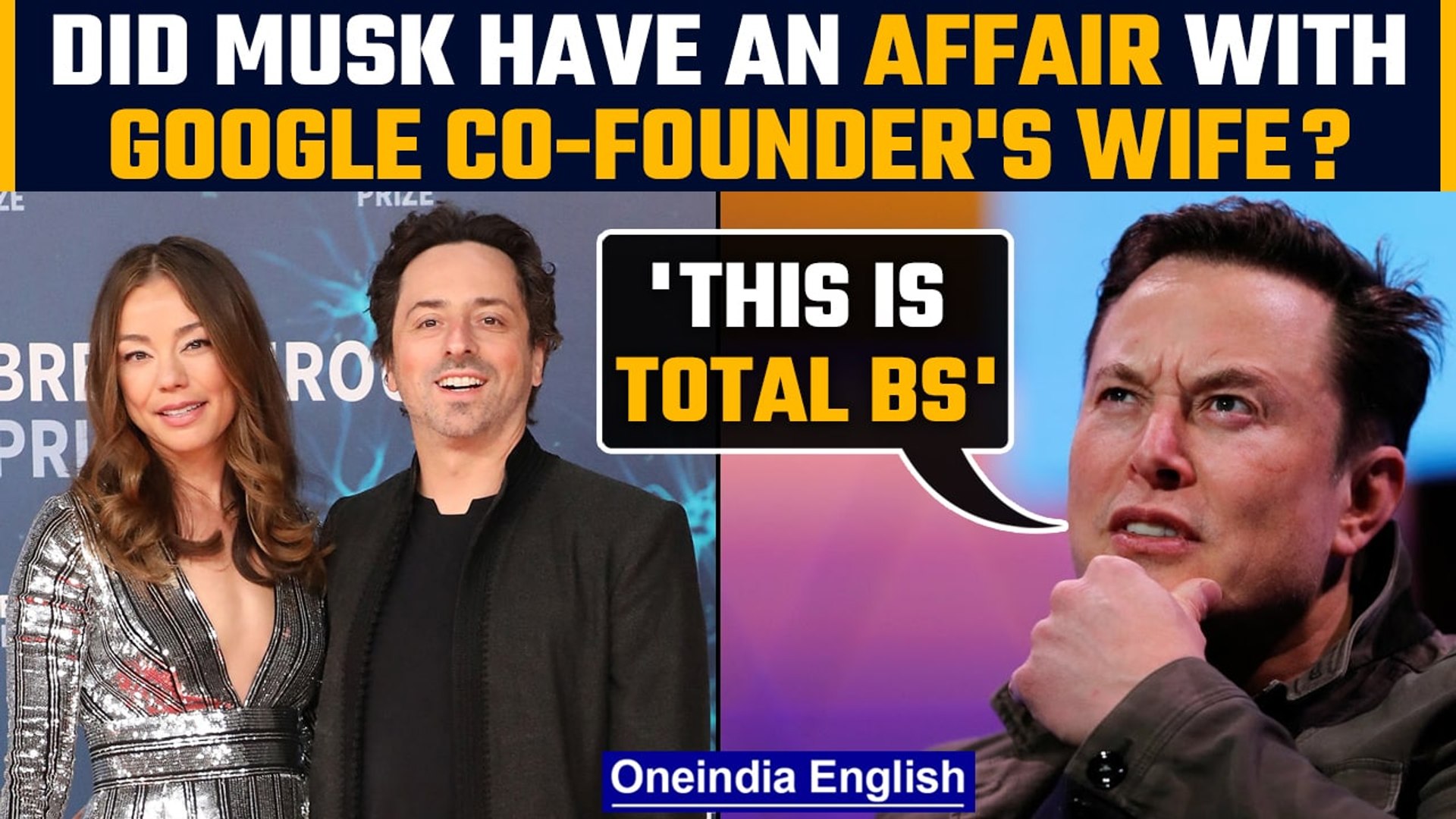 ⁣Elon Musk denies having affair with Google’s Sergey Brin's wife Nicole Shanahan | Oneindia News