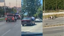 Bursa'da trafikteki tehlikeli anlar kameralarda