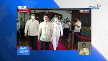 Pres. Marcos enters the Batasang Pambansa session hall for #SONA2022