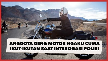 Viral Anggota Geng Motor Ngaku Cuma Ikut-ikutan saat Interogasi Polisi