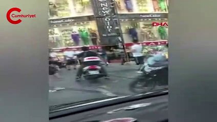 İstanbul'da kameralara ilginç görüntüler yansıdı
