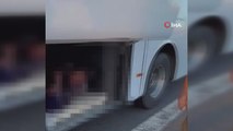 Yasadışı göçmenler otobüs bagajında yakalandı