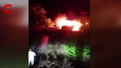 İzmir'de yangında kulübede mahsur kalan köpeği, temizlik işçisi kurtardı