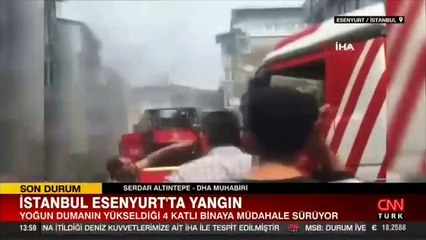 SON DAKİKA: Esenyurt'ta bir binada yangın çıktı