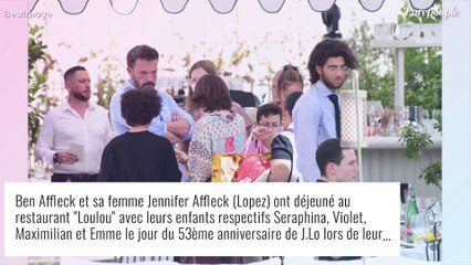 Jennifer Lopez et Ben Affleck : leurs filles Emme et Seraphina, demi-soeurs câlines et lookées à Paris